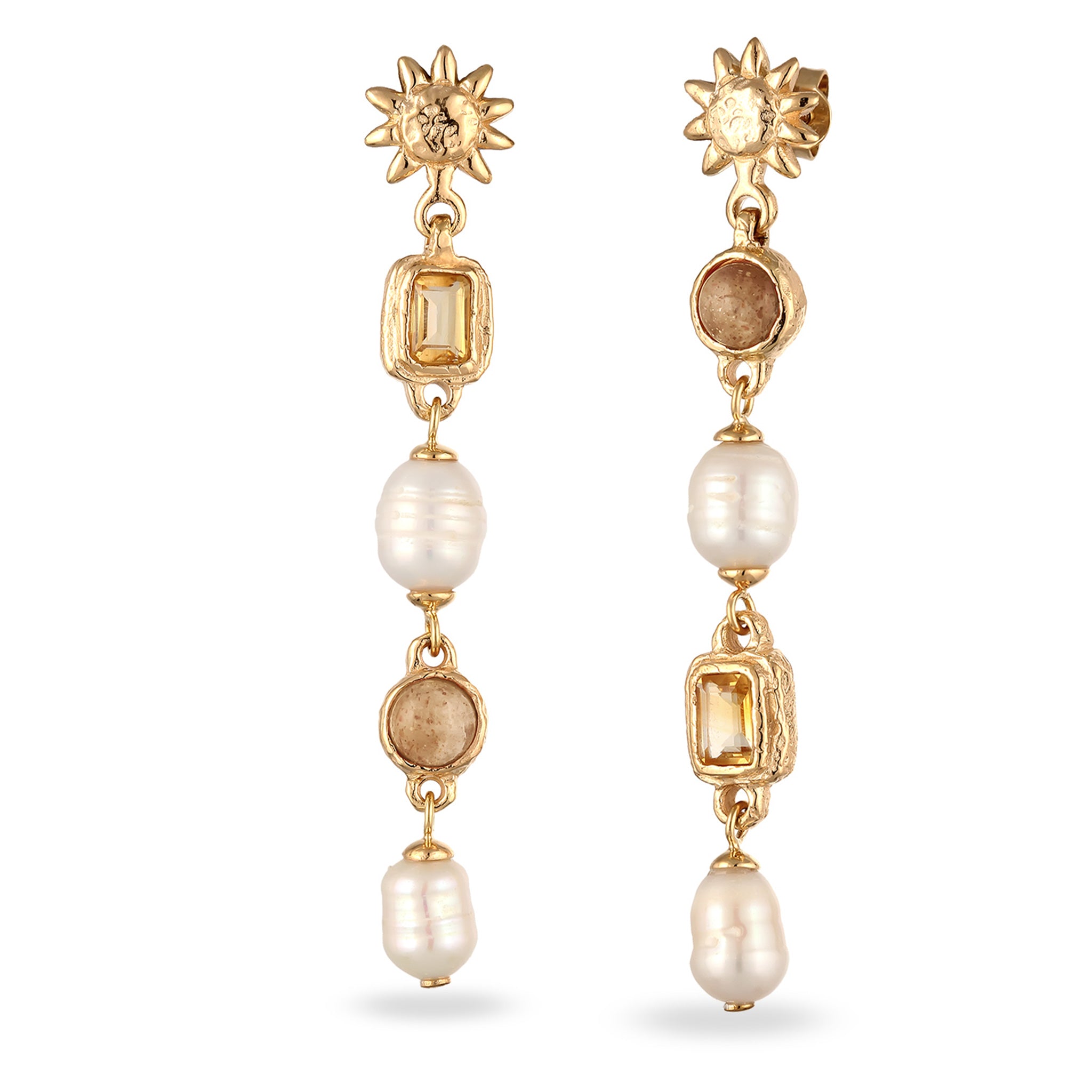 Gold - HAZE & GLORY | Golden Sun Earrings