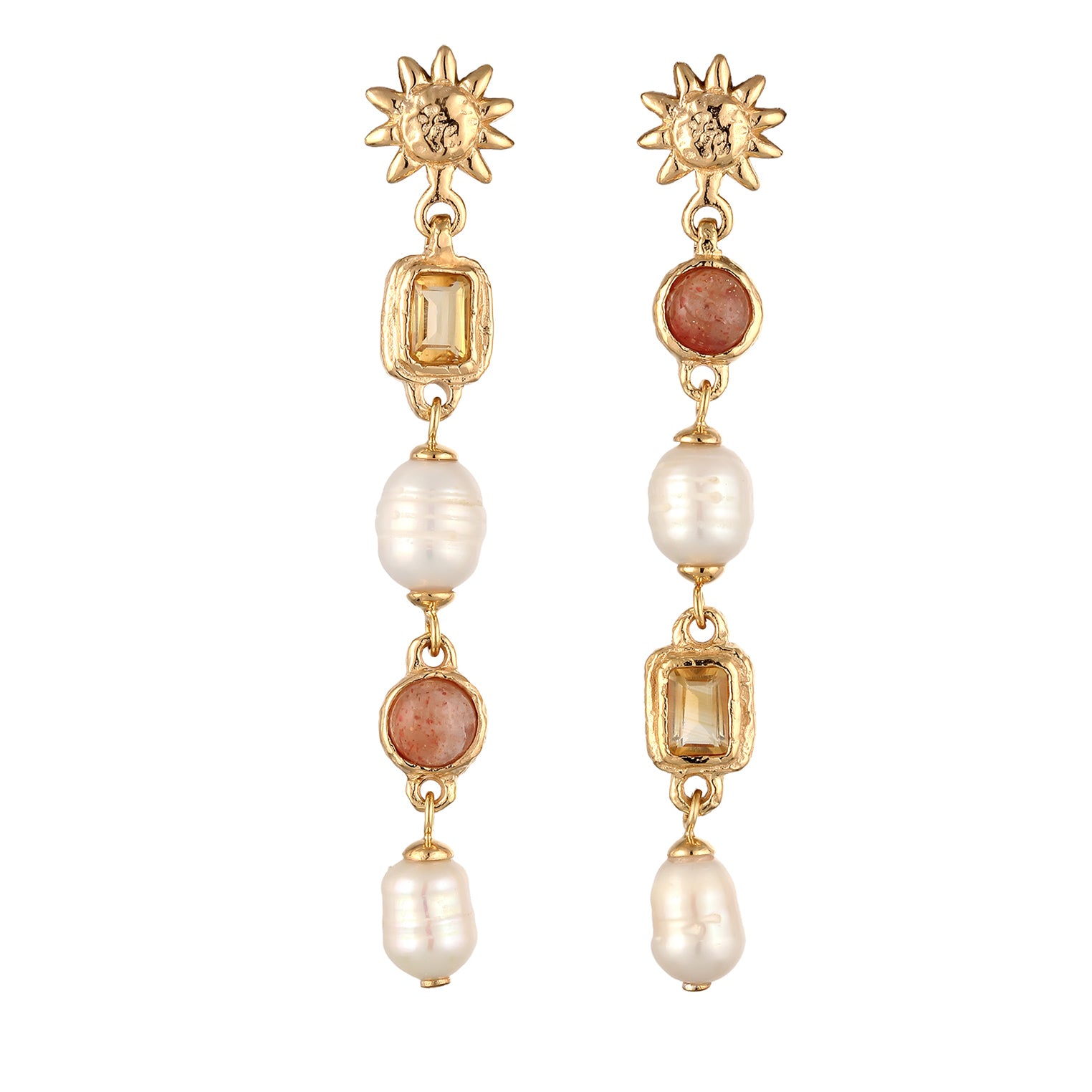 Gold - HAZE & GLORY | Golden Sun Earrings