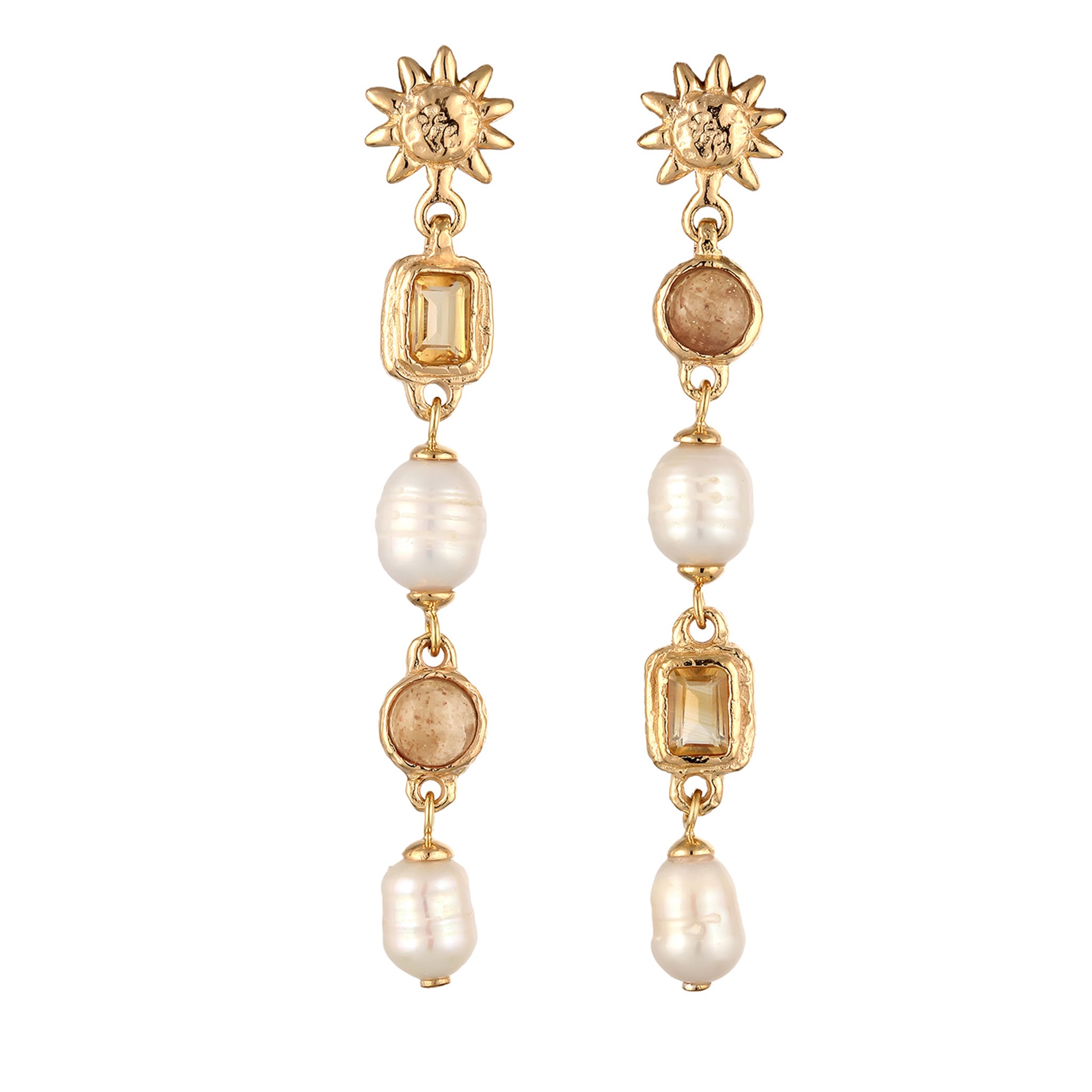 Gold - HAZE & GLORY | Golden Sun Earrings