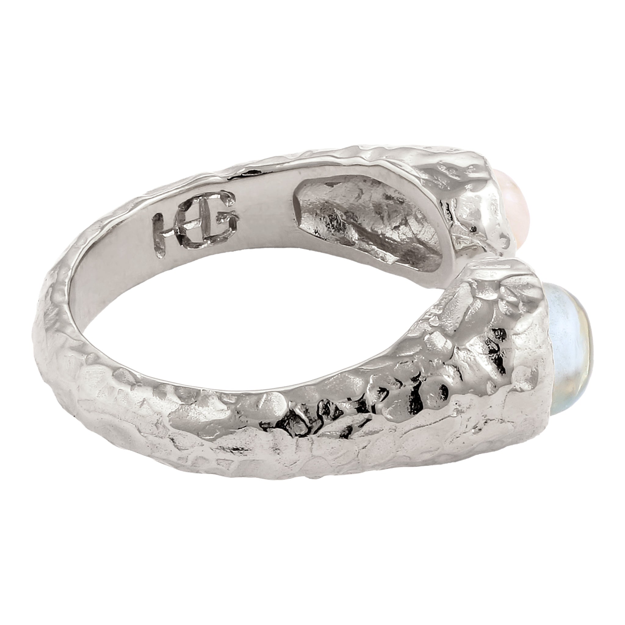 Silber - HAZE & GLORY | Aqua Moon Ring