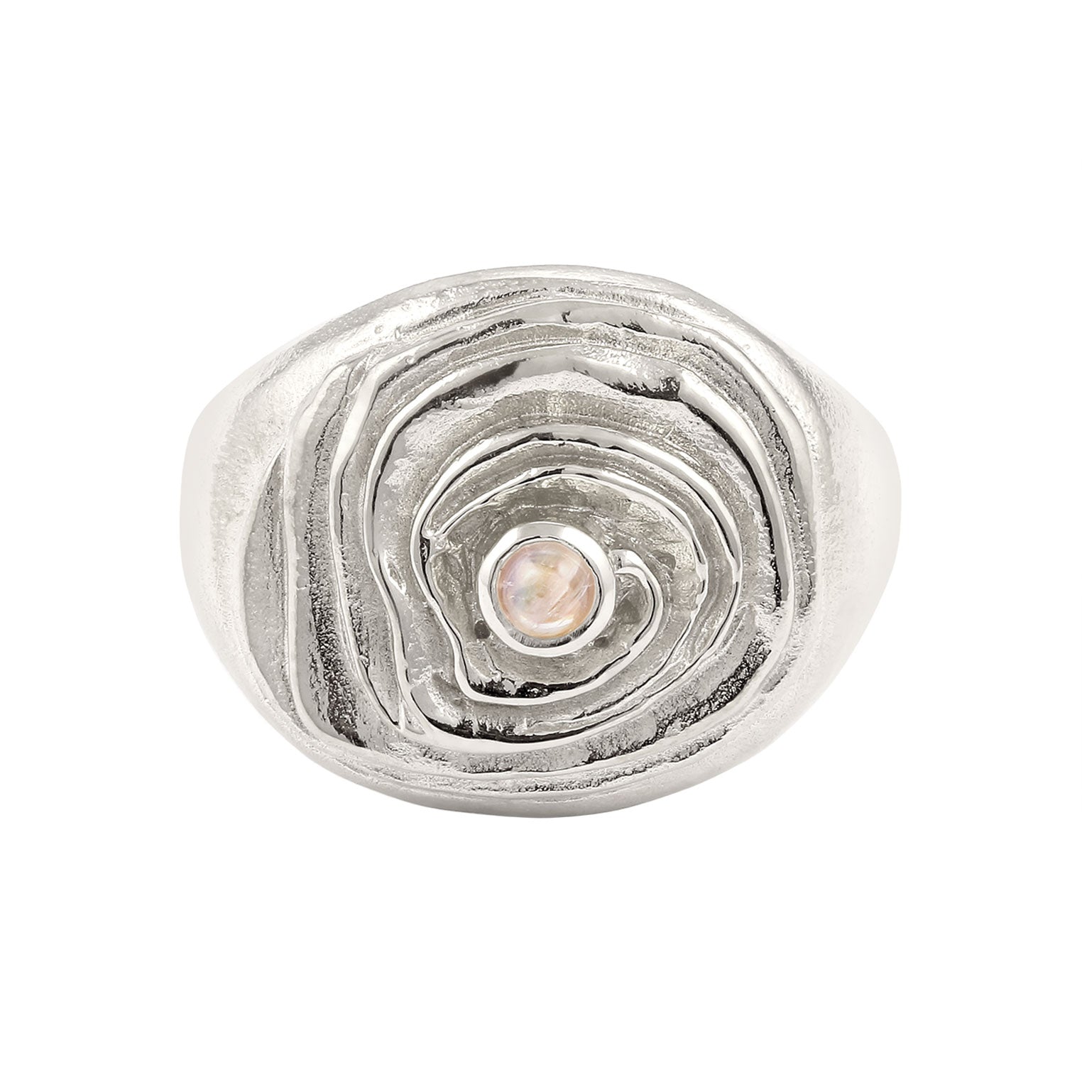 Silber - HAZE & GLORY | Swirly Dome Ring