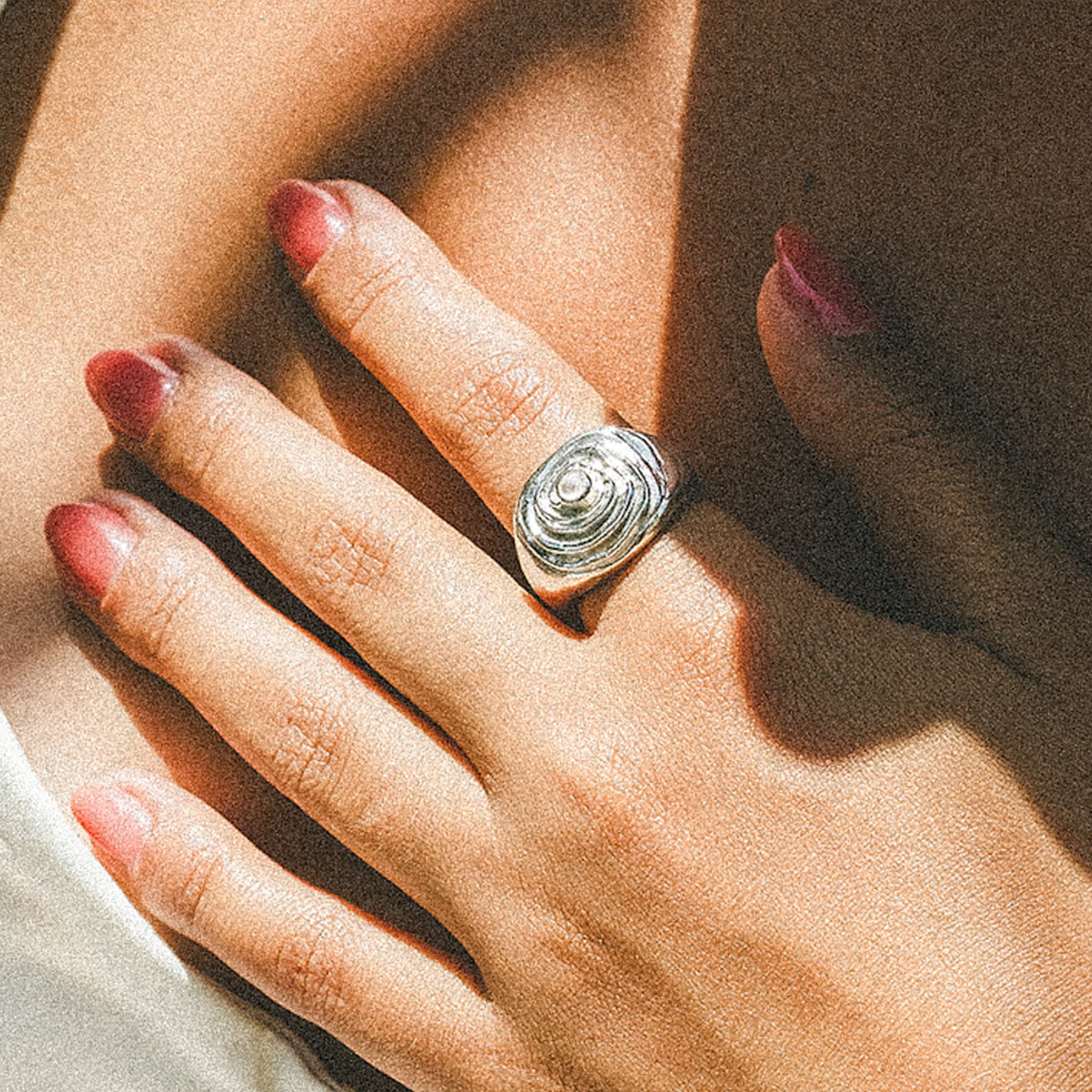 Silber - HAZE & GLORY | Swirly Dome Ring