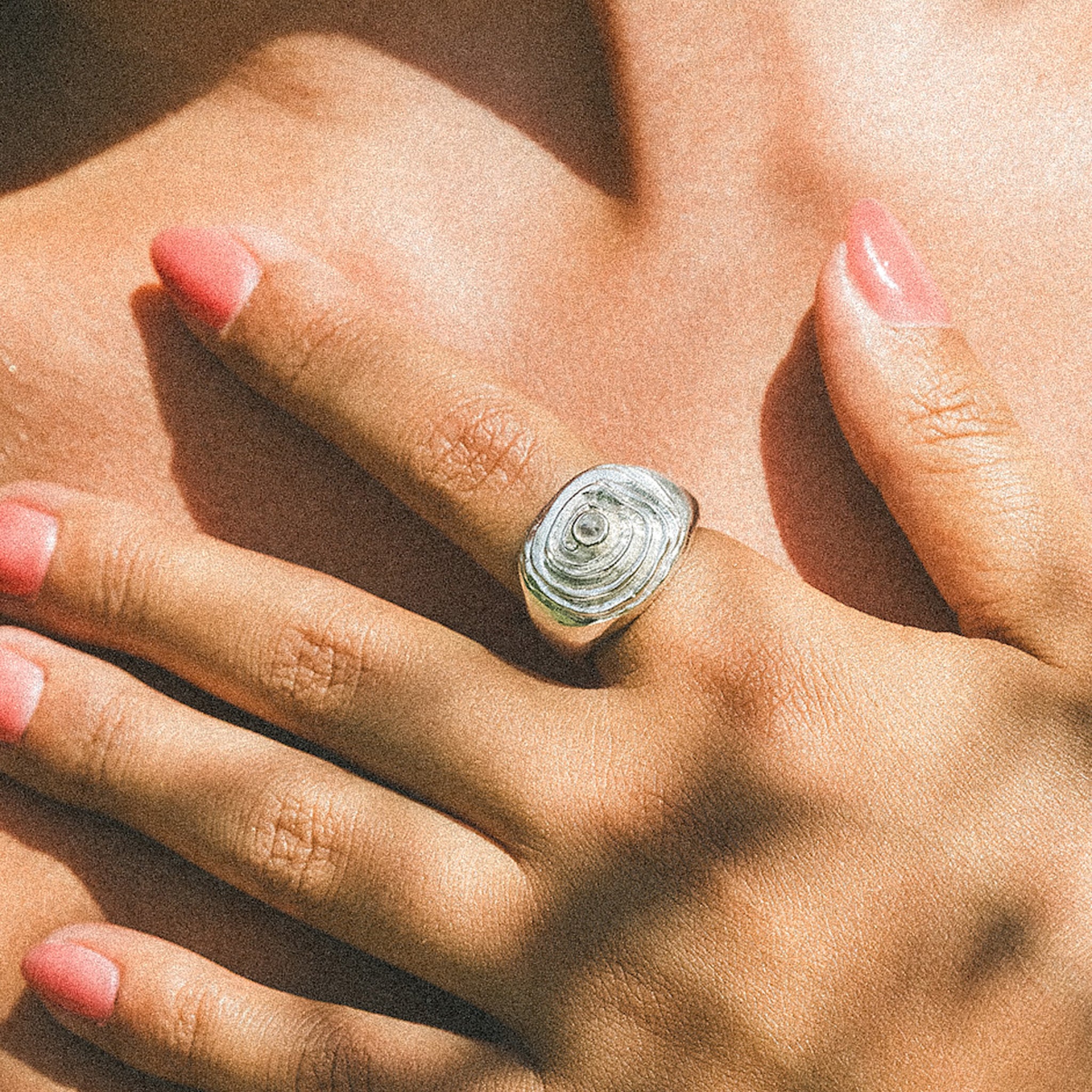 Silber - HAZE & GLORY | Swirly Dome Ring