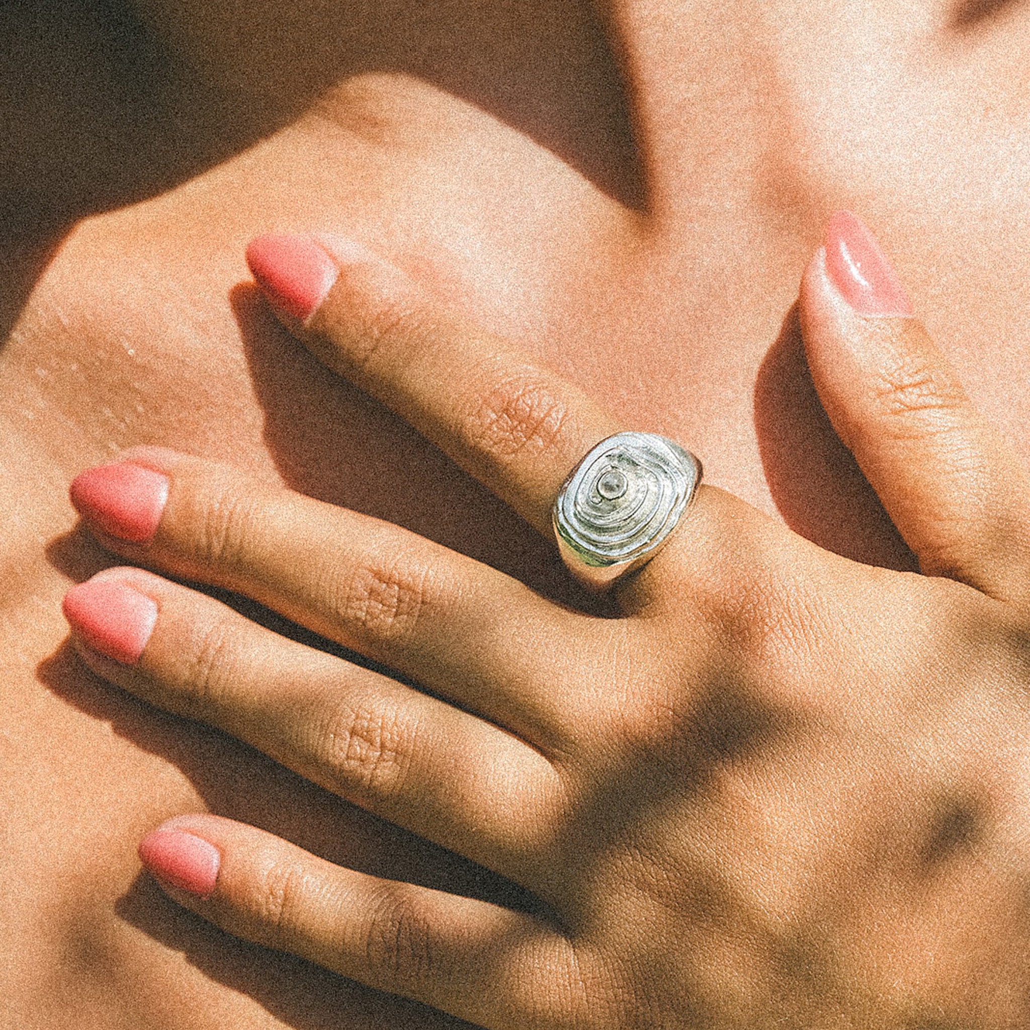 Silber - HAZE & GLORY | Swirly Dome Ring