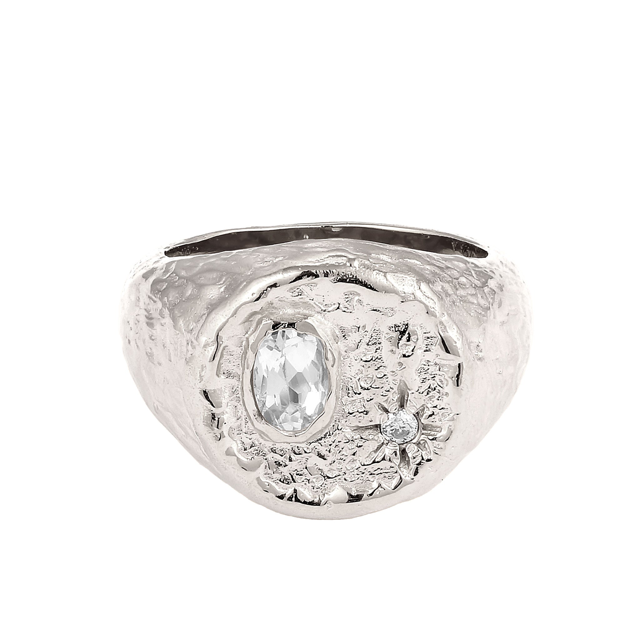 Silber - HAZE & GLORY | Dazzling Topas Siegelring