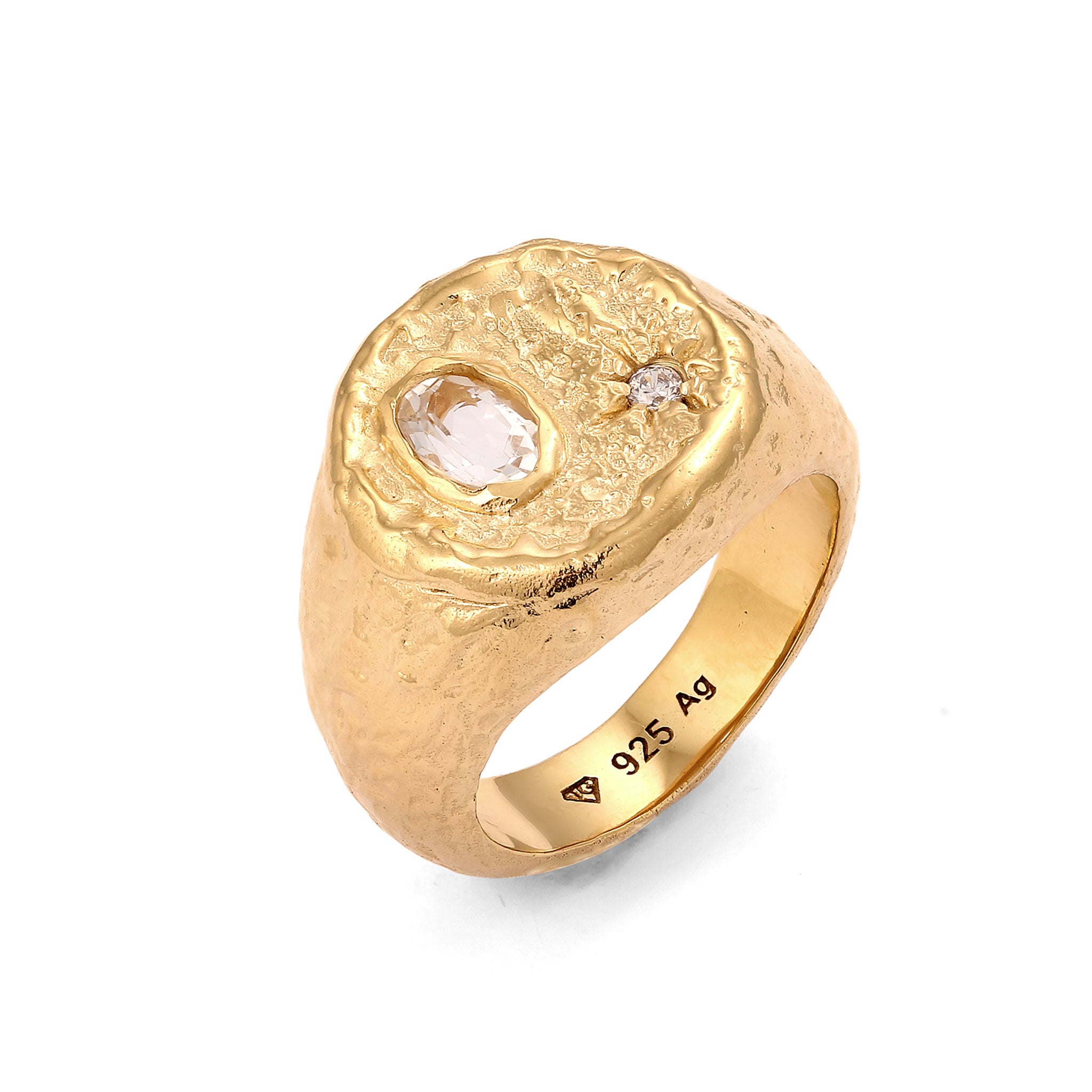 Gold - HAZE & GLORY | Dazzling Topas Siegelring
