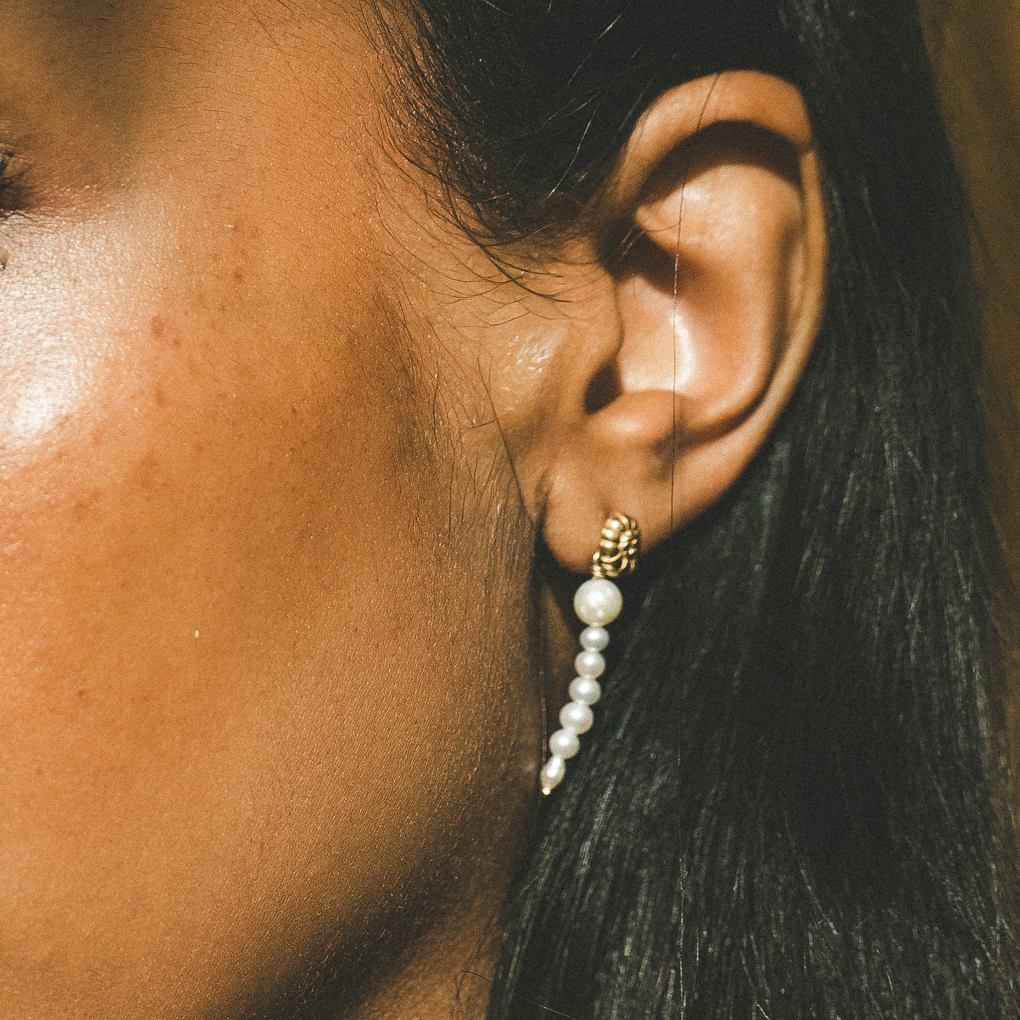 Gold - HAZE & GLORY | Coney Muschel Perlen Ohrringe