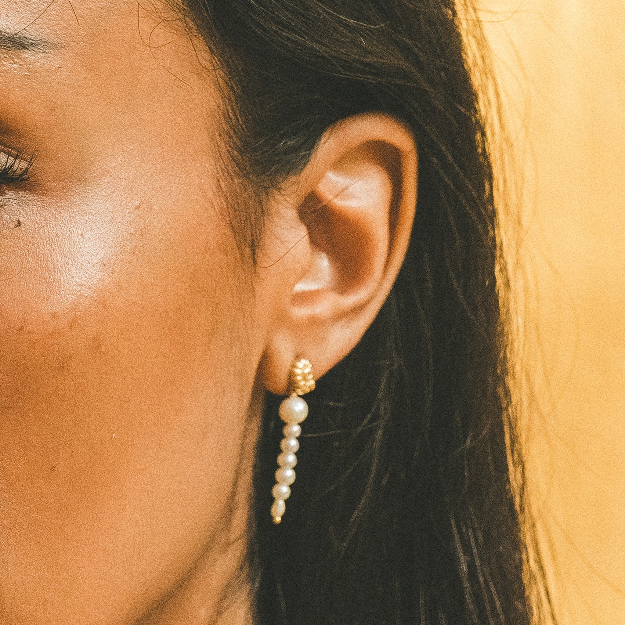 Gold - HAZE & GLORY | Coney Muschel Perlen Ohrringe