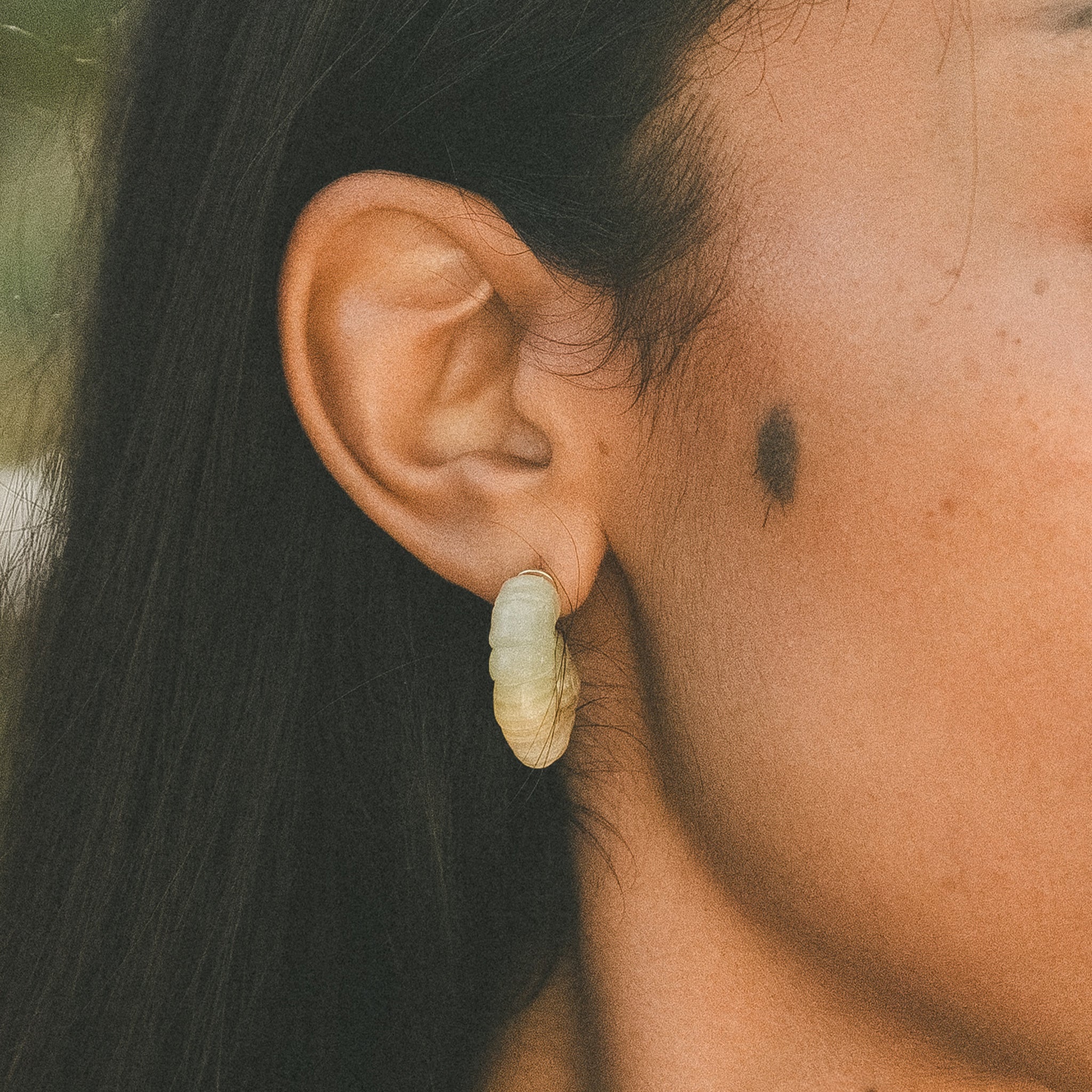 Gold - HAZE & GLORY | Pelagio Muschel Jade Ohrstecker