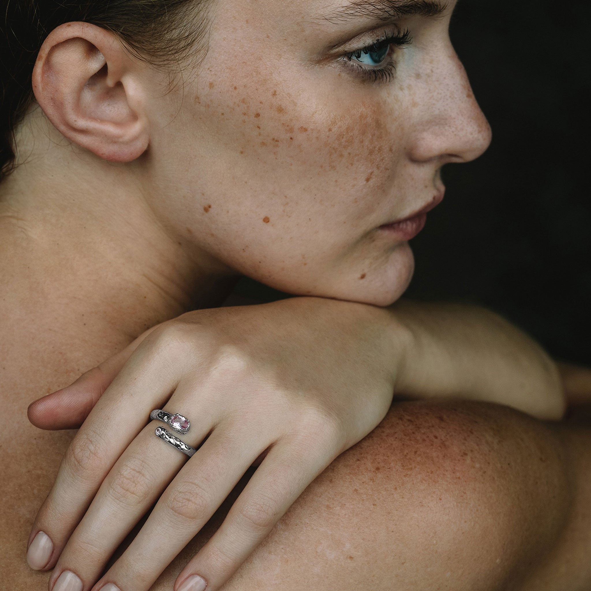 Silber - HAZE & GLORY | Saphir Hommage Wrap Ring