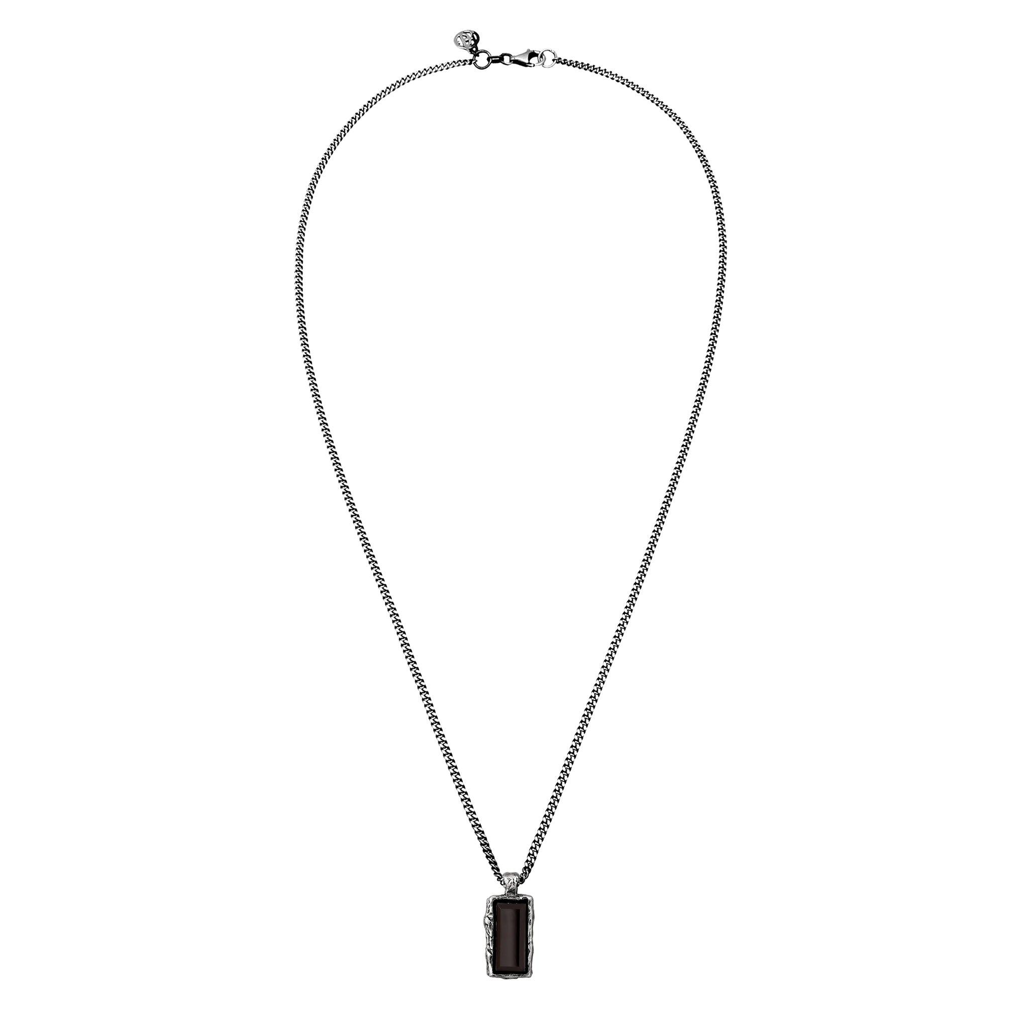 Silber - HAZE & GLORY | Bold Bar Onyx Halskette