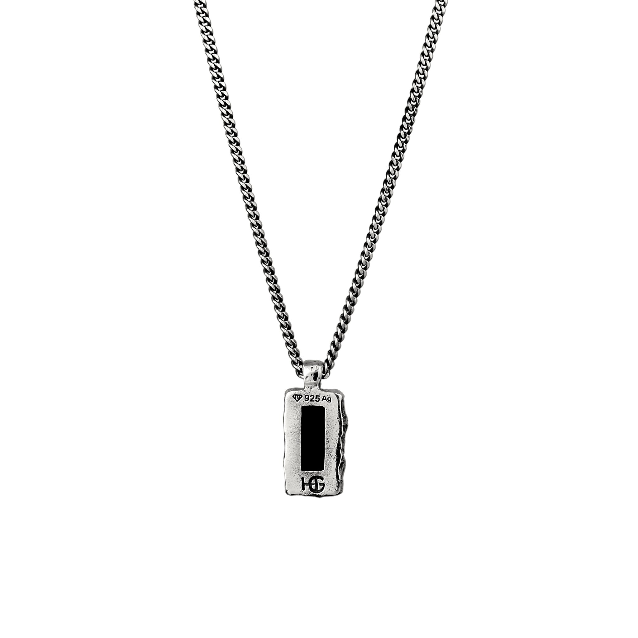 Silber - HAZE & GLORY | Bold Bar Onyx Halskette