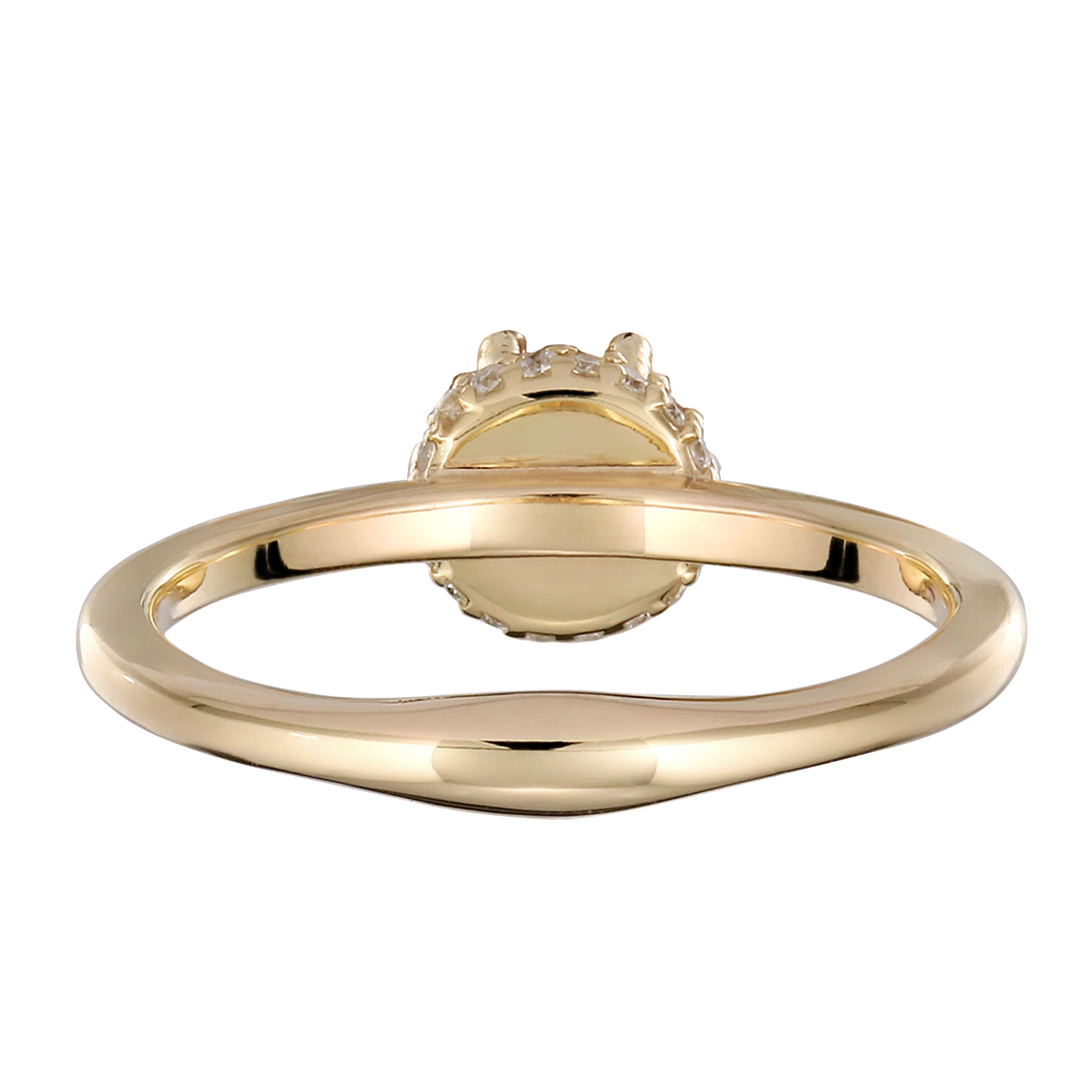 Gold - HAZE & GLORY | Pfirsichfarbener Diamant-Kronenring