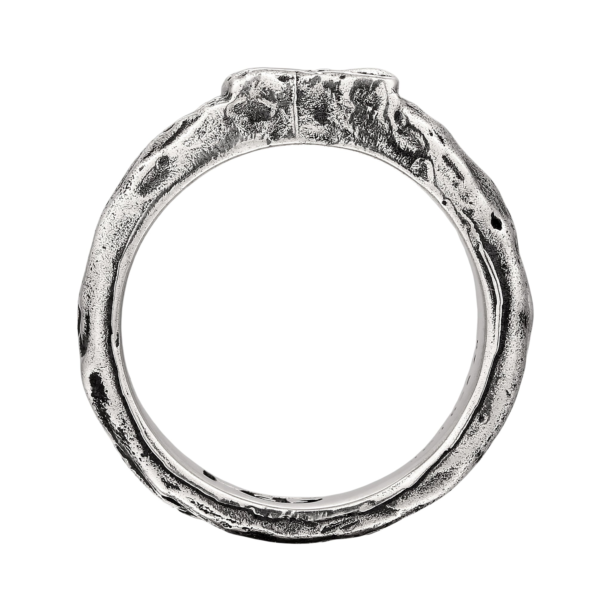 Silber - HAZE & GLORY | Ring Silber (männlich) | Zirkonia (Schwarz) & Zirkonia (Schwarz) | 925 Sterling Silber