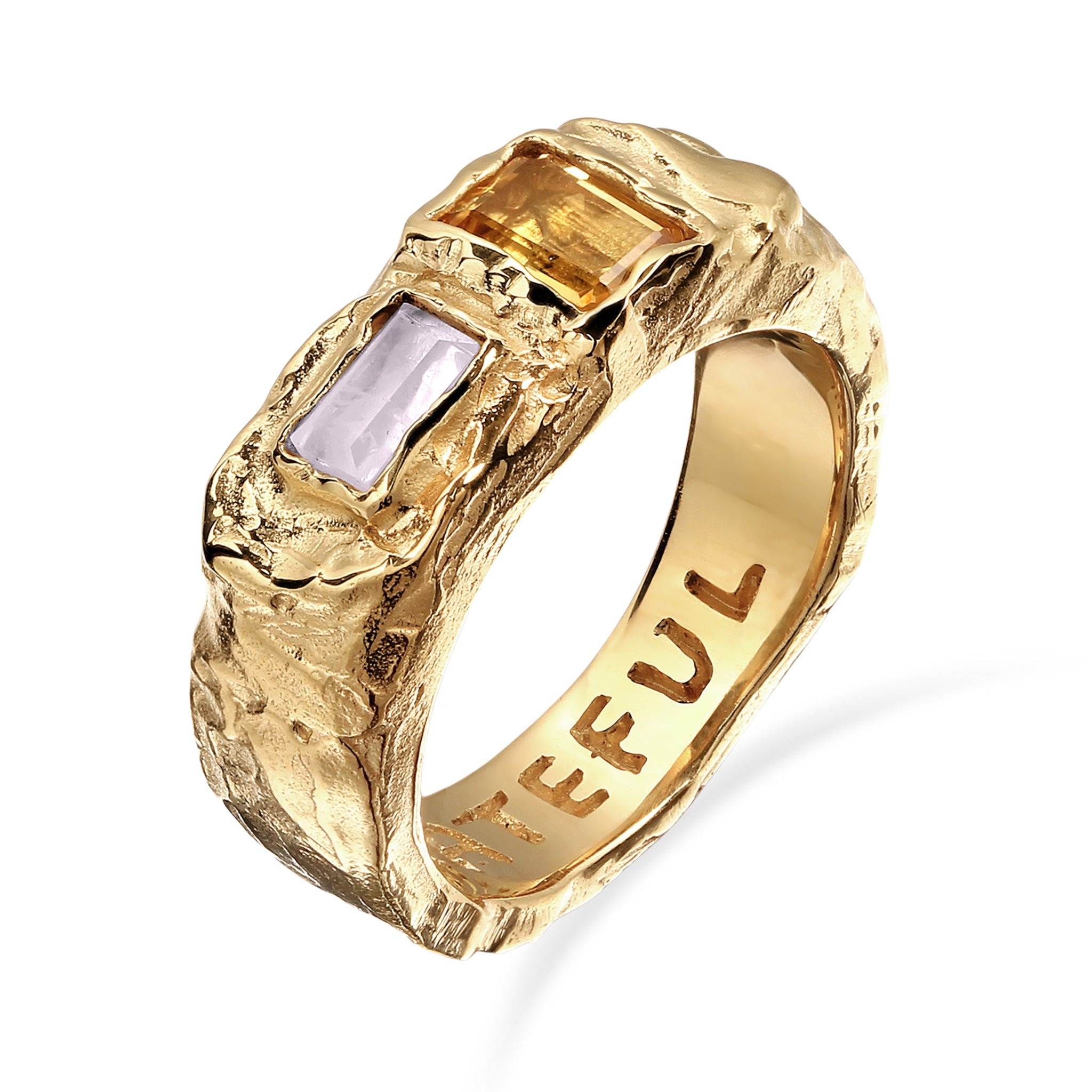 Gold - HAZE & GLORY | Pink Horizon Ring Vergoldet