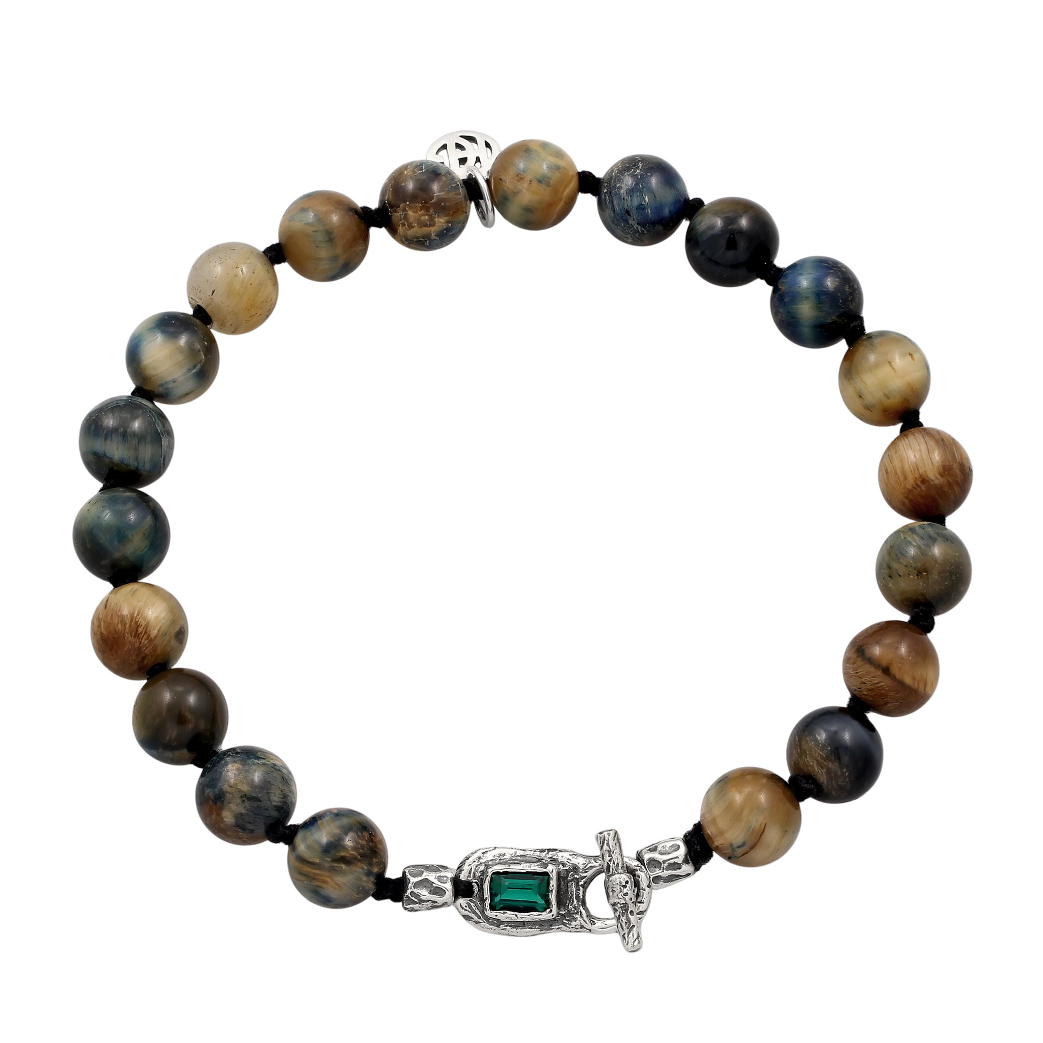Silber - HAZE & GLORY | Organic flow Emerald Armband