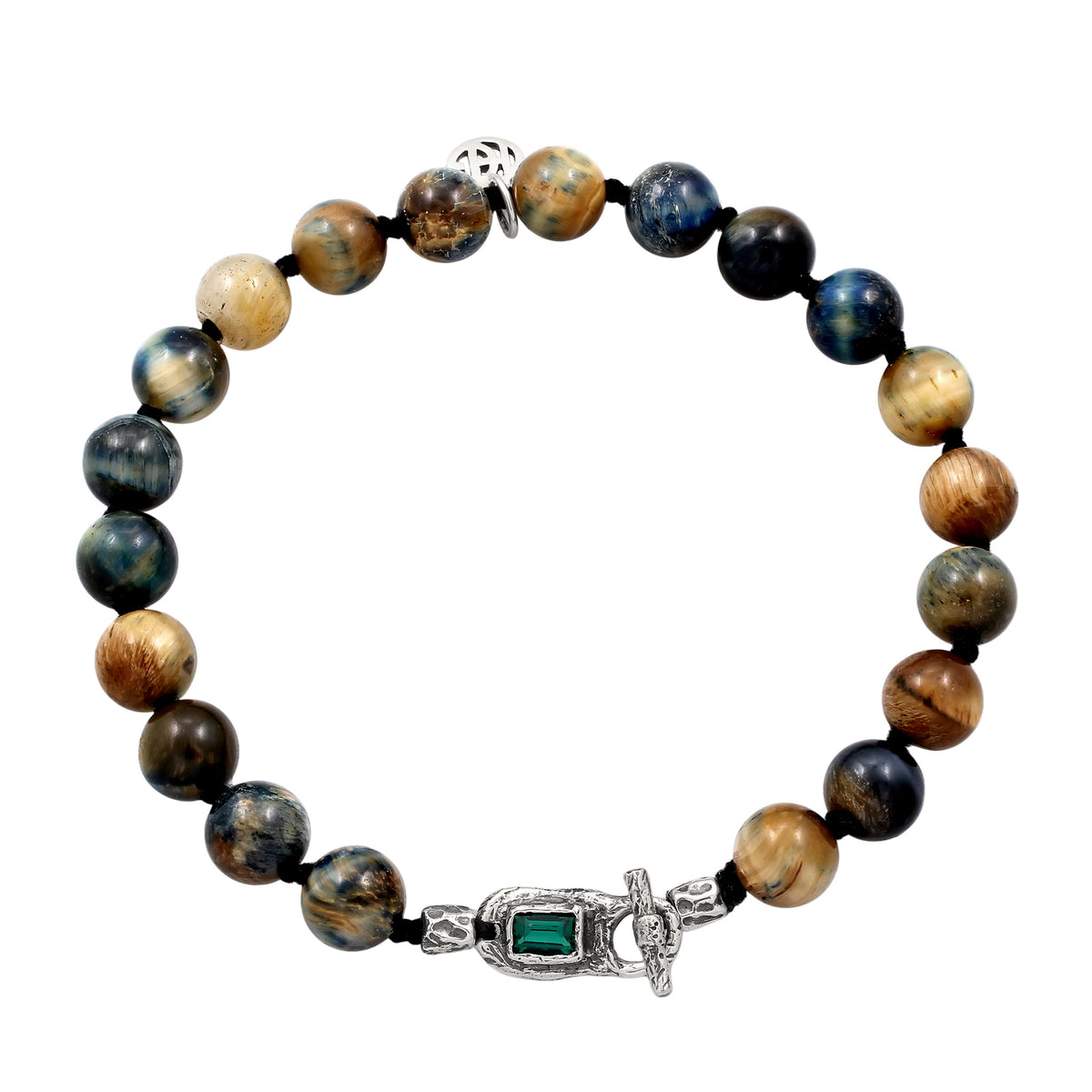 Silber - HAZE & GLORY | Organic flow Emerald Armband