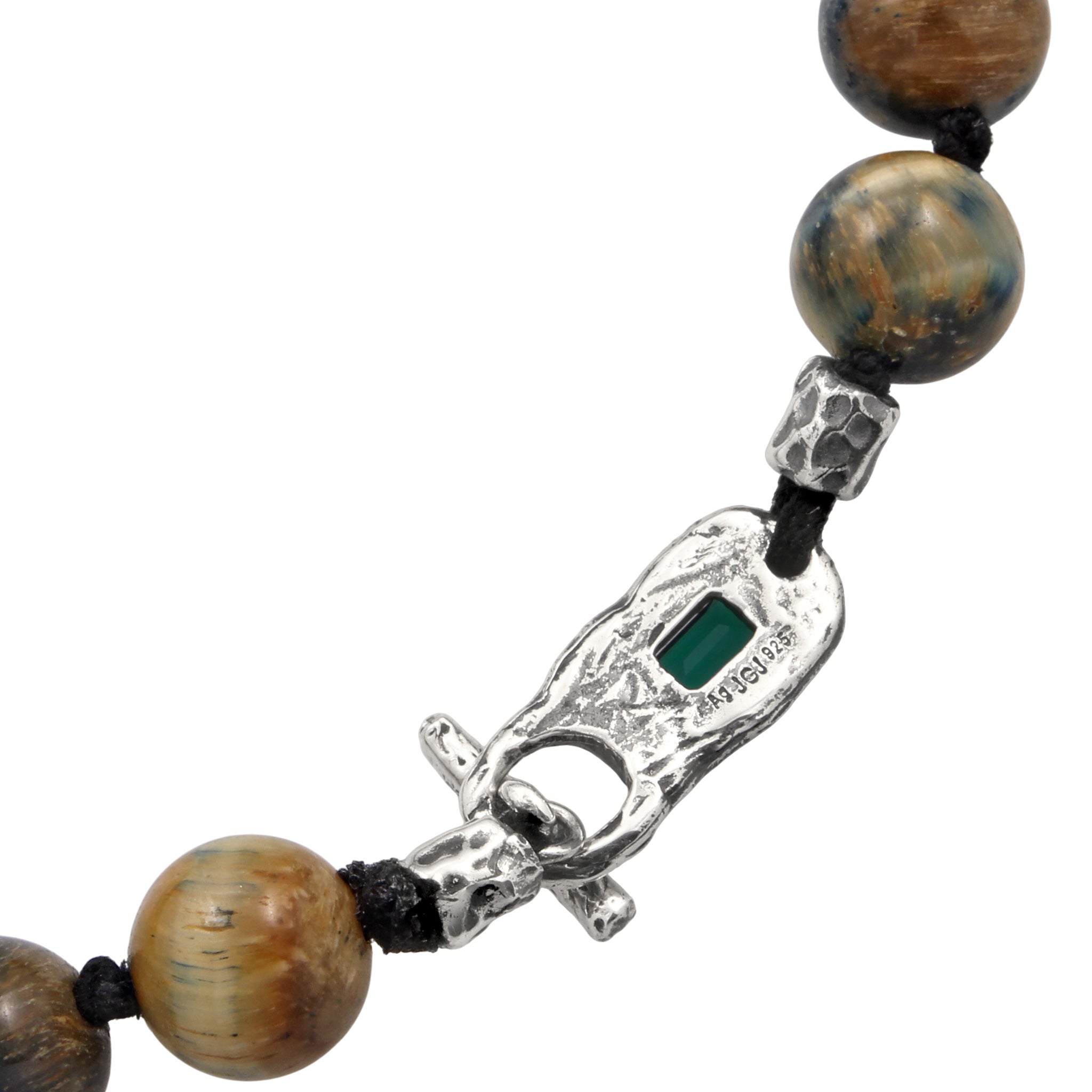 Silber - HAZE & GLORY | Organic flow Emerald Armband