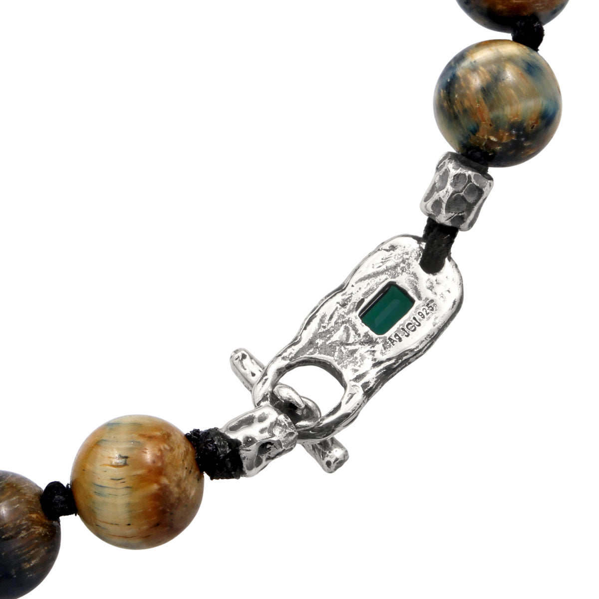 Silber - HAZE & GLORY | Organic flow Emerald Armband