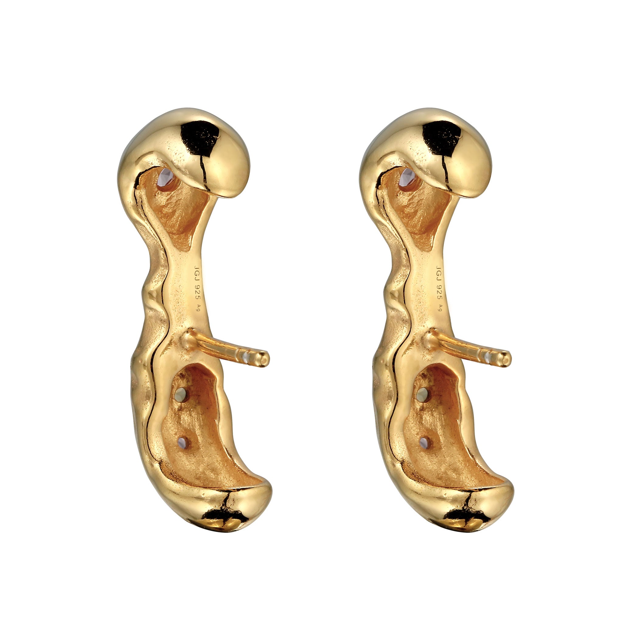 Gold - HAZE & GLORY | Warped Citrin Ohr Stecker