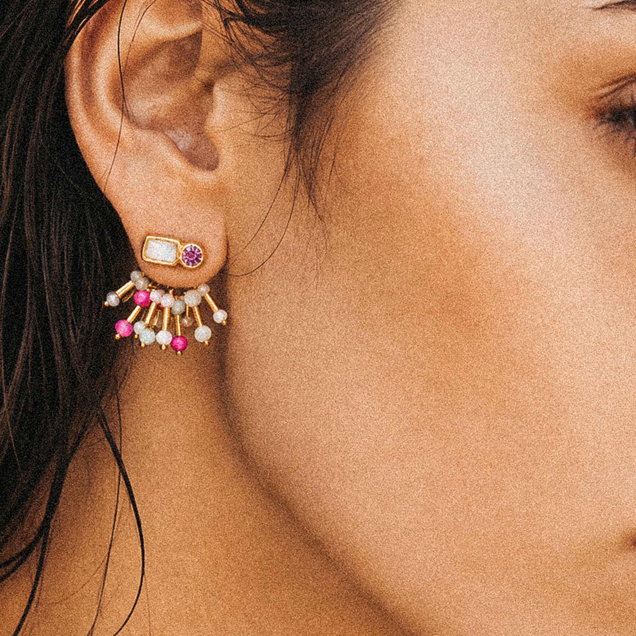 Gold - HAZE & GLORY | Two in one dezzle Ohrstecker