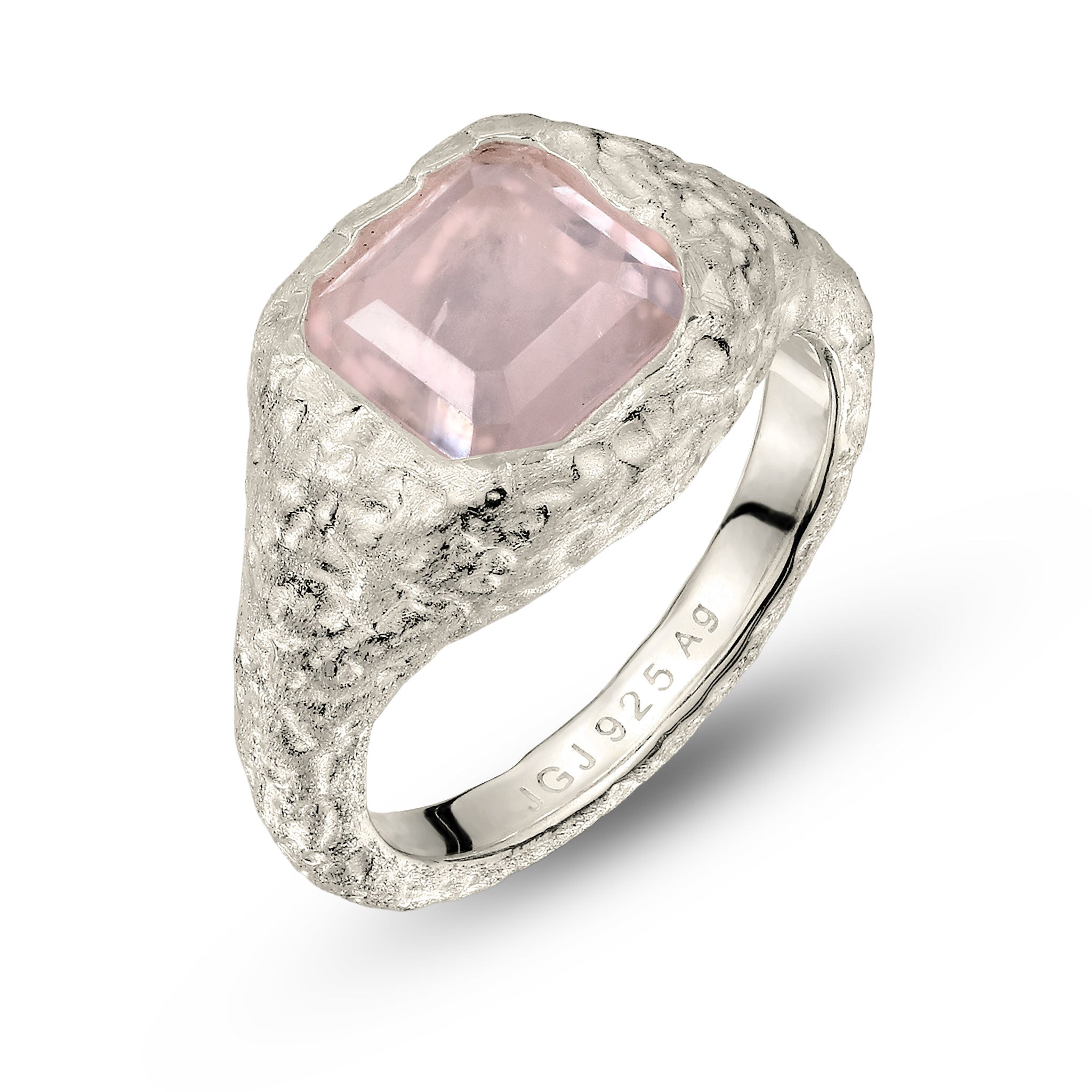 Silber - HAZE & GLORY | Pink Rose cocktail ring