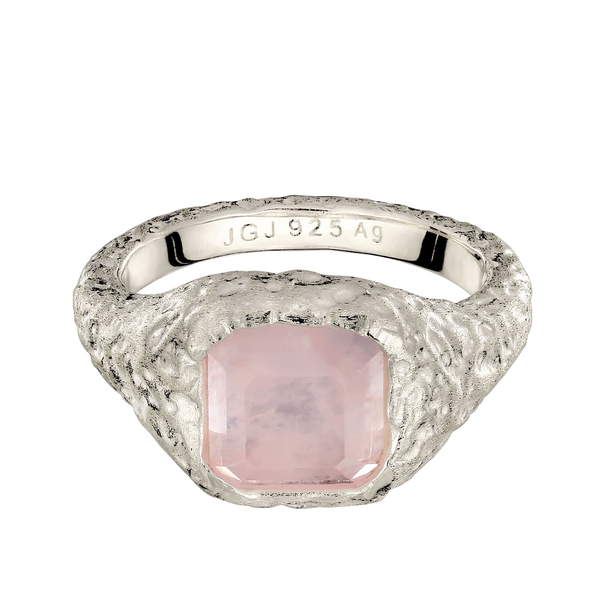Silber - HAZE & GLORY | Pink Rose cocktail ring