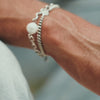 Gliederarmband mit Süßwasserzuchtperle